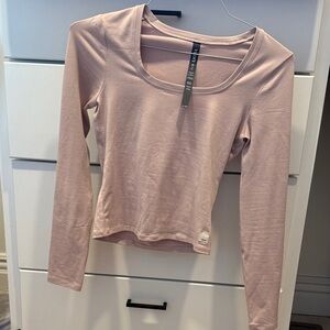 Vuori Halo Long Sleeve in Vintage Rose Heather XS